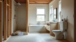 Remont łazienki w trakcie mieszkania