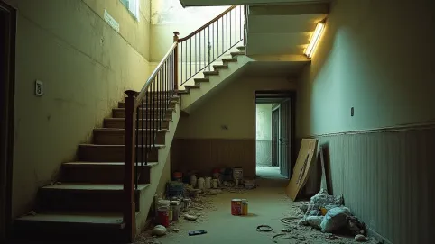 Remont mieszkania a bałagan na klatce schodowej