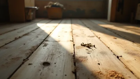 Remont starej podłogi z desek