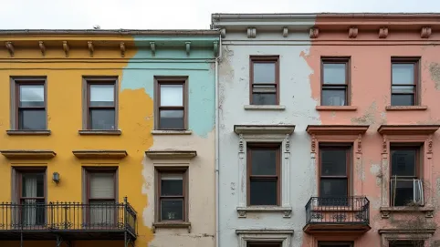 Remonty fasad Pasy czy farby