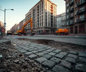 Remonty ulic w Łodzi