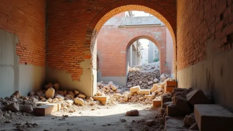 Rozbiórka ściany z cegły cena