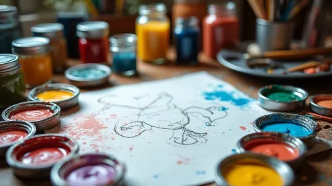 Rzeczy do malowania farbami