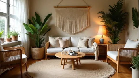 salon boho inspiracje