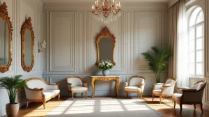 salon w stylu francuskim
