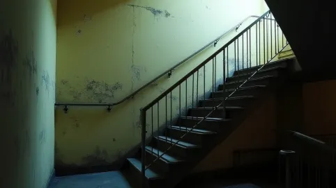 Ściana na klatce schodowej