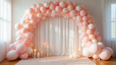 Ścianka balonowa Chrzest Cena