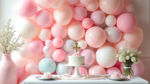 Ścianka balonowa na komunię cena