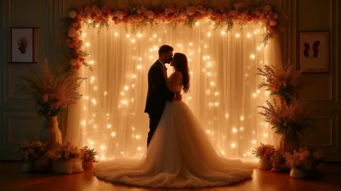 Ścianka za Parą Młodą  inspiracje