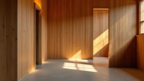 Ścianki działowe z drewna