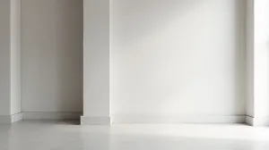 Ściany bez listew przypodłogowych