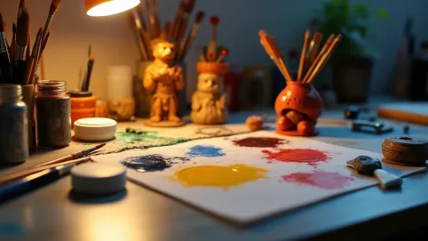 Stacja do malowania figurek