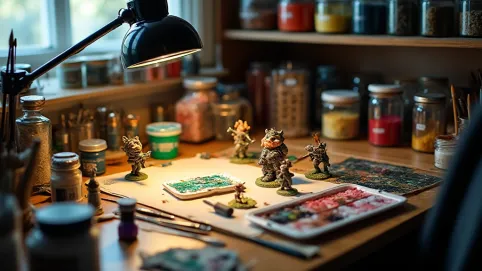 Stolik do malowania figurek