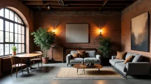 Styl Industrialny Salon