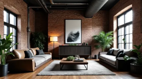 Styl Industrialny Salon W Stylu Loft