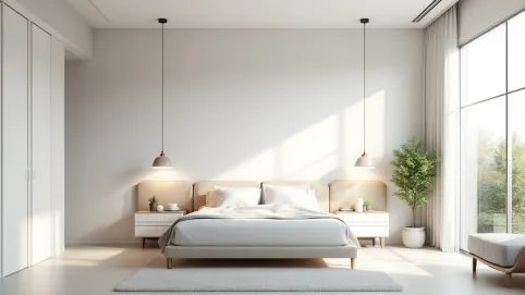 Sypialnia białe meble jakie ściany