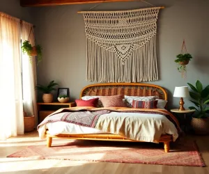 Sypialnia Boho Inspiracje