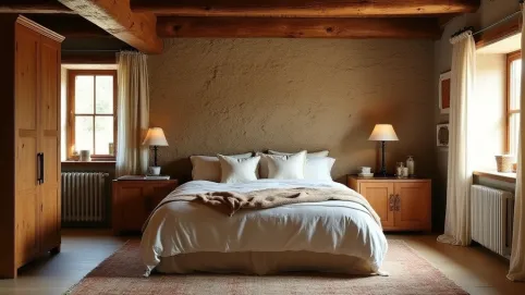 Sypialnia W Stylu Rustykalnym