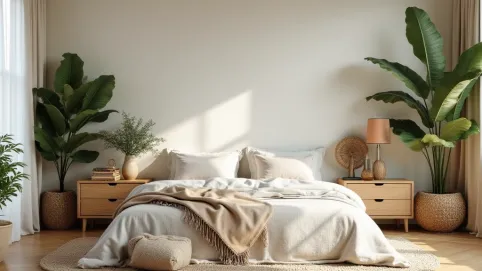 Sypialnia W Stylu Scandi Boho