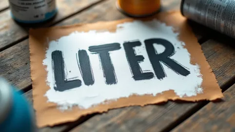 Szablon liter do malowania