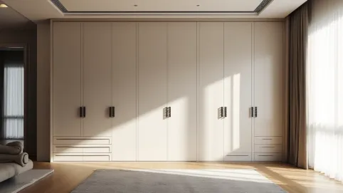 Szafa na całą ścianę w sypialni