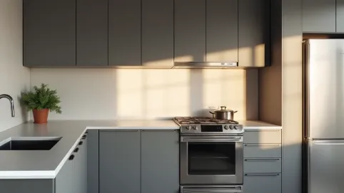 Szare meble kuchenne jaki kolor ścian