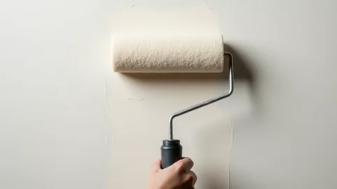 Szeroki wałek do malowania ścian