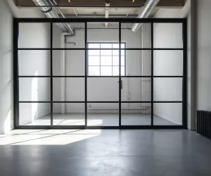 Szklana ściana loft cena