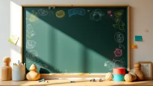 Tablica kredowa na ścianę dla dzieci