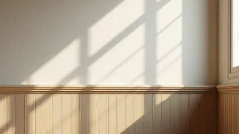 tapeta do połowy ściany jak wykończyć