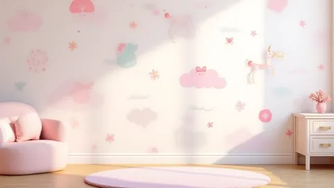 tapeta na ścianę dla dziewczynki