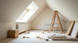 Tapetowanie skosów na poddaszu