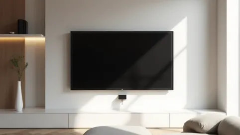 Telewizor z montażem na ścianie