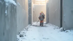 Tynki i wylewki w zimie
