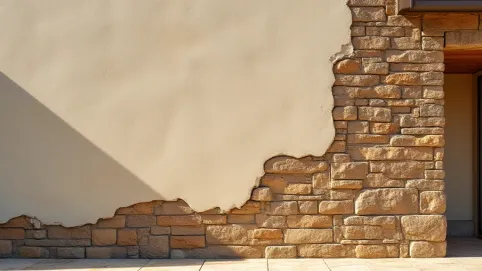 Tynki ozdobne zewnętrzne z efektem kamienia