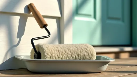 Wałek do malowania elewacji baranek