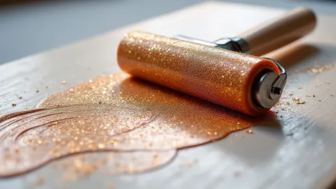 Wałek do malowania farby z brokatem