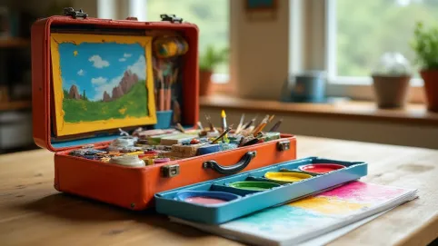 Walizka do malowania dla dzieci
