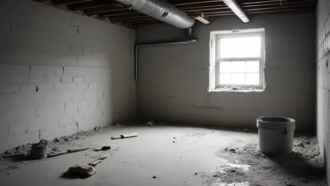 Wapnowanie ścian w piwnicy