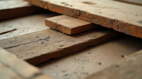 Warstwy podłogi na legarach