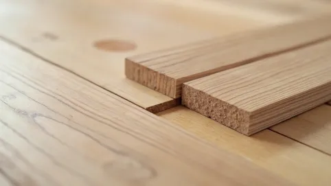 wykończenie lameli przy podłodze