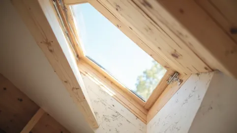 Wykończenie okna dachowego od wewnątrz