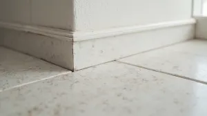 Wykończenie płytek podłogowych przy ścianie