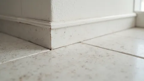 Wykończenie płytek podłogowych przy ścianie