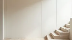 wykończenie ściany przy schodach