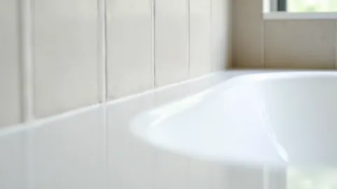 Wykończenie wanny przy ścianie