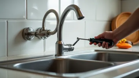 Wymiana wylewki w baterii kuchennej ściennej