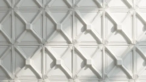 Wzory geometryczne na ścianie