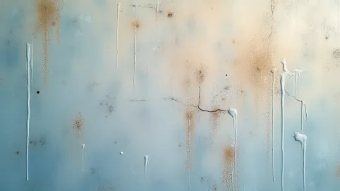 Wzory z gładzi na ścianie