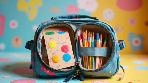 Zestaw do malowania dla dzieci w walizce